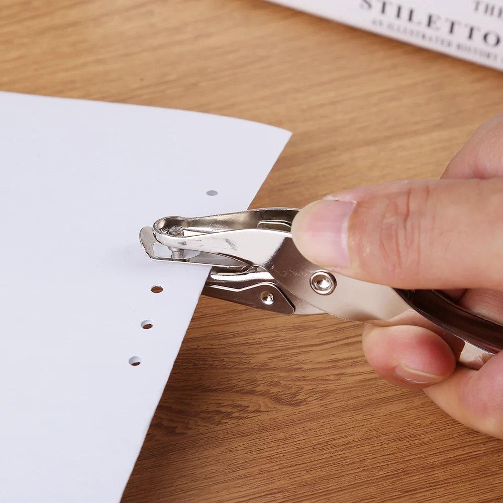 Hole Puncher Portable Single Hole Punch Paper Material Scrapbooking Handheld Metal Craft Office Binding Supplies 2 Hole Puncher Portable Single Hole Punch Paper Material Scrapbooking Handheld Metal Craft Office Binding Supplies 2