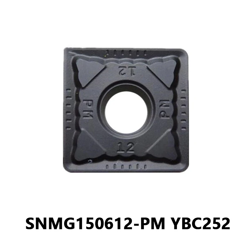 

SNMG150612 PM YBC252 10 шт. Токарные Вставки Карбид токарный станок Режущий инструмент SNMG 150612 для обработки стали металлический инструмент части CNC