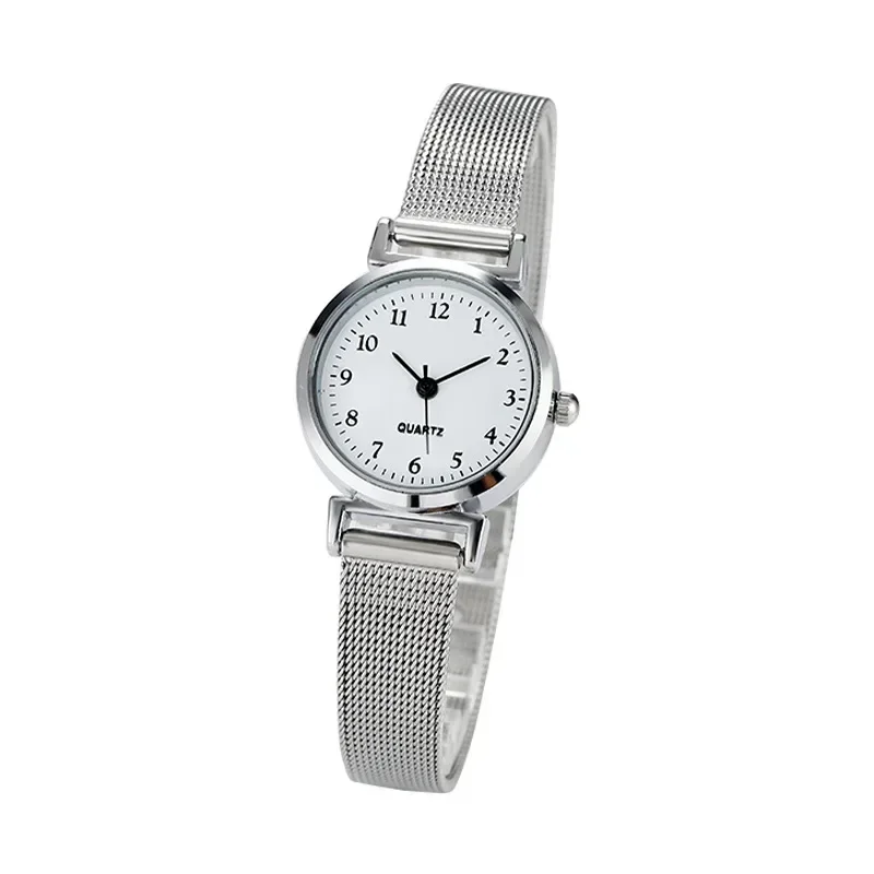 Women Watches Silver Bracelet Small Wrist Fashion Automatic Clock