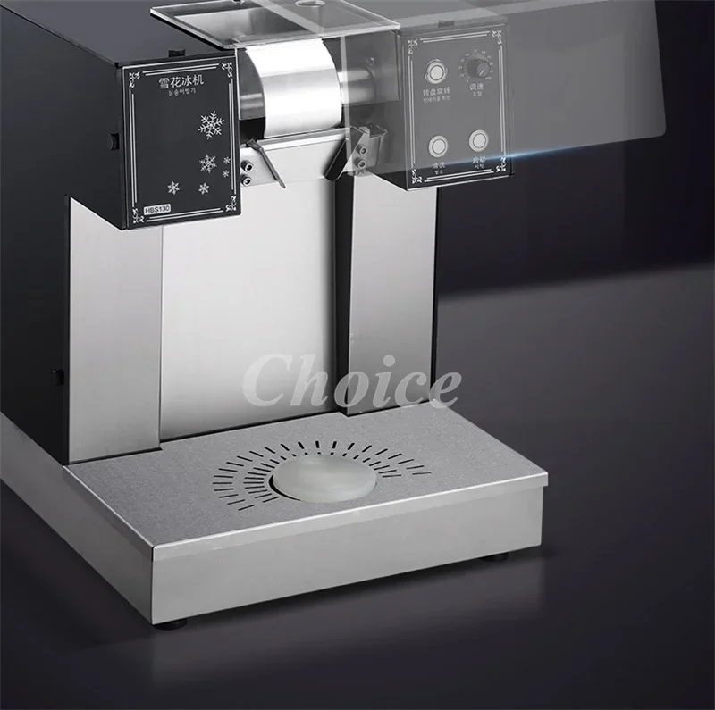 Commercial Snowflake Ice Machine 240kg/24h Automatic Small Korean Bingsu Machine Water-Cooling Ice Crusher Shaver Snow Maker