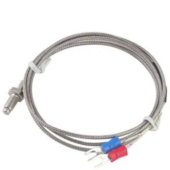 1M/2M/3M K Type Thermocouple Control Thread M6 Screw Probe Temperature Sensor Temperature Controller 0-400C Sensor Probe