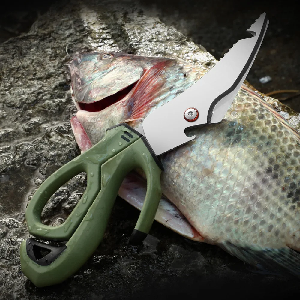 Multifunction Tactical Scissors Survival Gear Camping Equipment Steel Kitchen Scissors Fish Cutter Pruning Shears Hand Tools 5