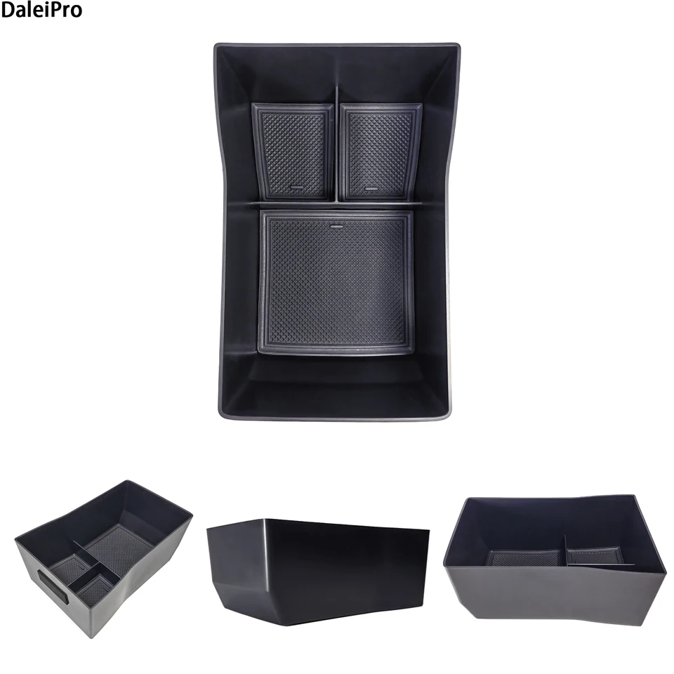 Organizer Console Per Hyundai Kona SX2 2024-2025 - Scatola Portaoggetti Con Tappetino Antiscivolo