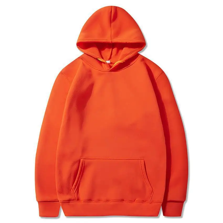 Men's Multi Color Hoodie Hooded Autumn Loose Top Men's Couple Sportswear Solid Color Hoodie Winter Plush Casual Clothing