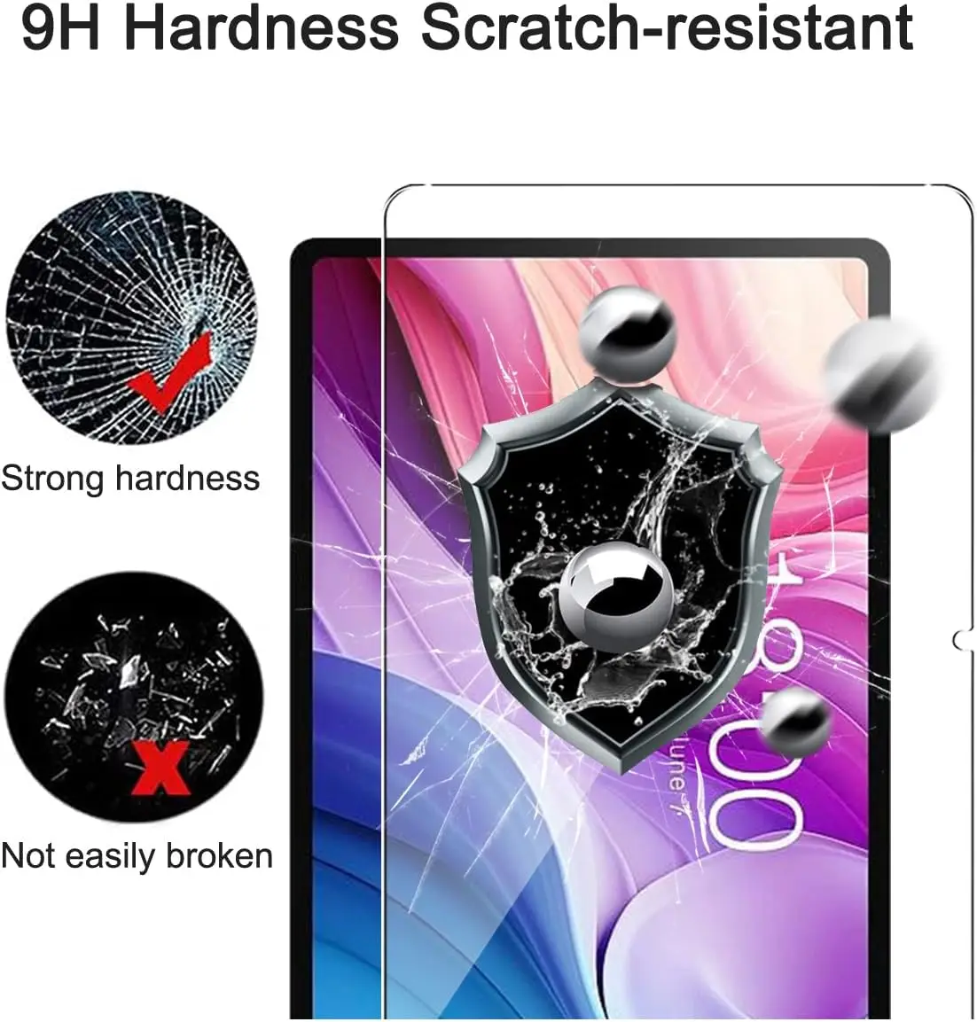 Premium Tempered Glass Anti-Fingerprint HD Clear Screen Protector (10.4)