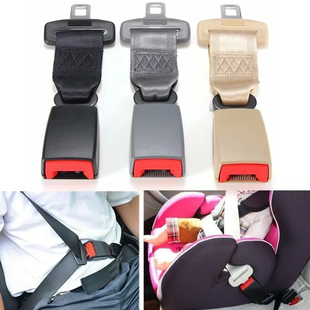 23cm/9'' Universal Car Seat Polyester Seatbelt Safety Belt Extender Extension Child Safety Seat 2.1cm Buckle