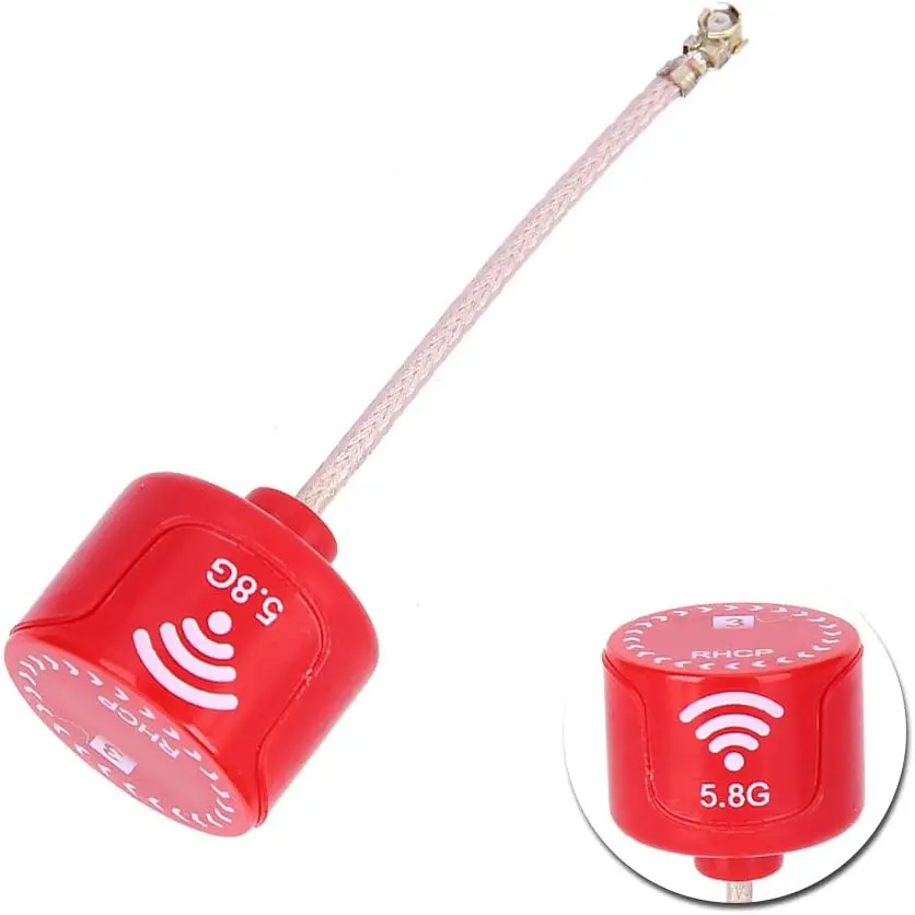 5.8Ghz 3dBi RHCP High Gain Antenna for FPV Racing Drone RC Parts Accessory Red