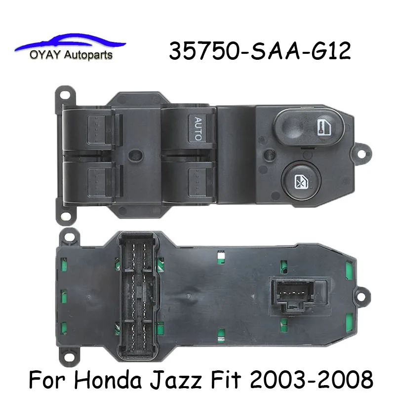 

Кнопки переключения стеклоподъемника 35750-SAA-G12 Power Master 35750SAAG12M1 для Honda Jazz Fit 2003 2004 2005 2006 2007 2008