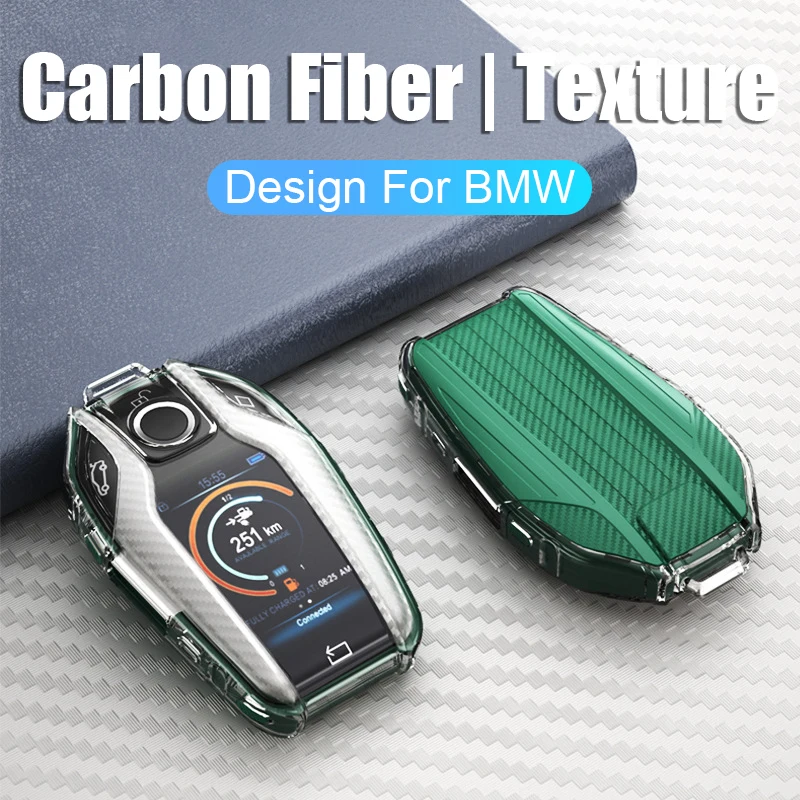 

Carbon Fiber Car Remote Key Case Cover Shell For BMW 5 6 7 Series 540i XDrive G30 G31 G32 X3 G01 X4 G02 X5 G05 X6 X7 G07 G11 G12