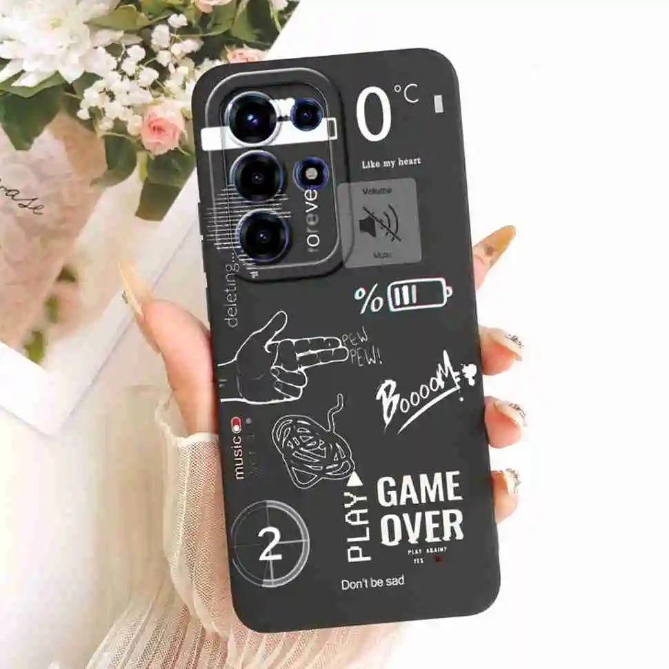 Floral Silicone Soft Shockproof Back Cover Case