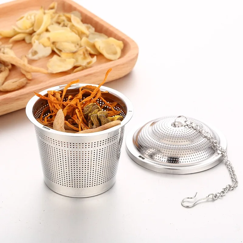 304 Stainless Steel Tea Ball Strainer Mesh Herbal Infuser Filter Tea Leaf Spice Strainer Boil soup Teapot Kitchen Tool tea infuser tea strainer tea filter