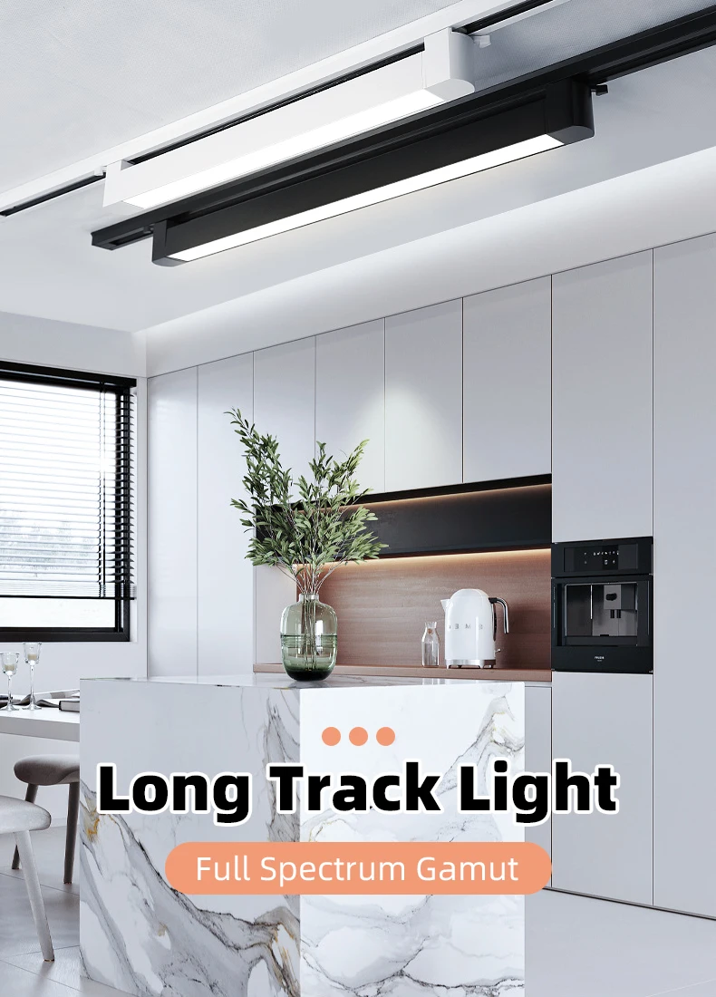 Home Decor Rail Ceiling Light Track Floodlight Shop Bedroom House Full Set Rail Track Chandelier Lamp New Rail System Led Lamp
