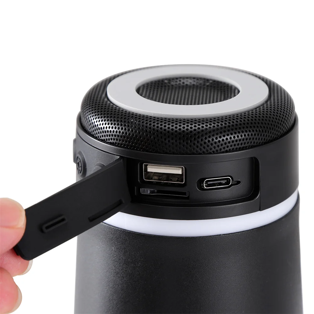 Portable Bluetooth Speaker With Led Lights Wireless Outdoor Audio_voghion.com