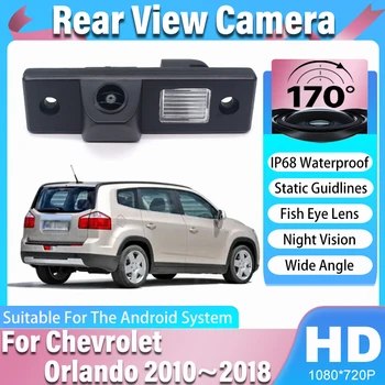 CCD HD 170 ° Telecamera posteriore Fisheye IP68 per Chevrolet Orlando 2010 2011 2012 2013 2014 2015 2016 2017 2018 Monitor retromarcia per auto