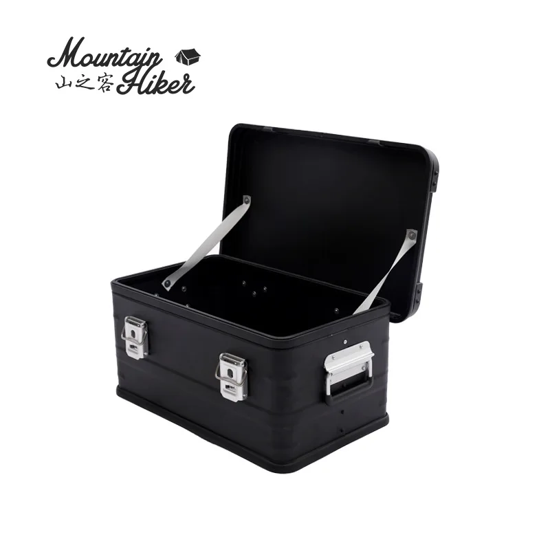 

Mountainhiker S M L New Outdoor storage aluminum alloy camping self-driving tour portable flip storage dustproof protective box