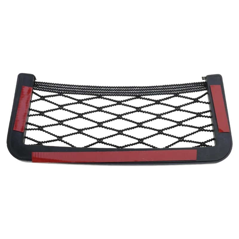 Black Net Car String Adhesive Frame Mesh Netting Chart Pocket Bus Backrest Rear Cargo Net Framed Stretch Mesh