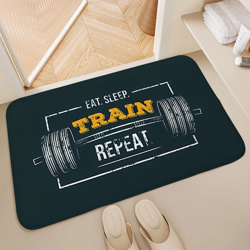

Digital Print Bathroom Rug Gym Carpet for Bedroom Entryway Veranda Floor Mat Soft Entrance Door Doormat Modern Home Decoration