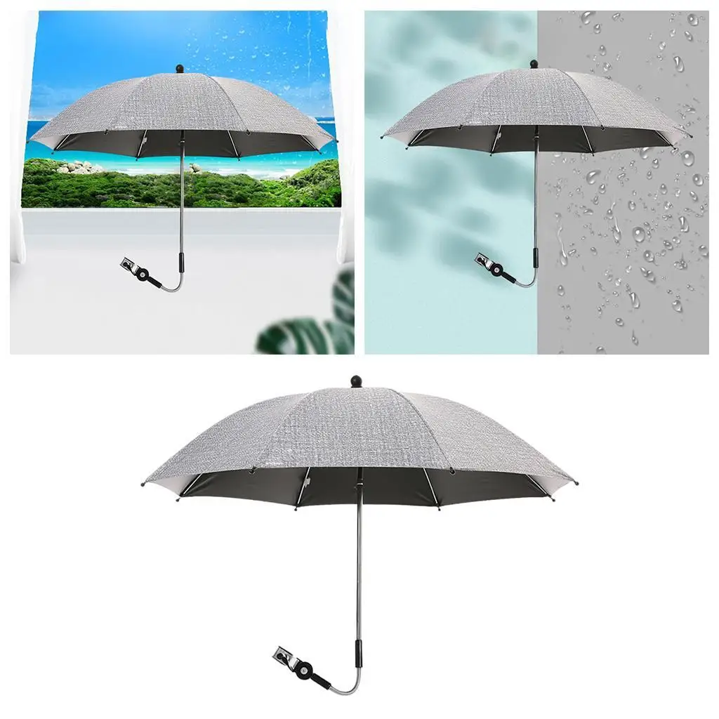Adjustable Baby Stroller Umbrella Pram Pushchair Parasol Sun Shade