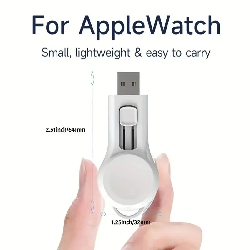 Apple Watch 시리즈 IWatch Ultra 8 7 6 5 4 3 2 휴대용 유형 C USB 고속 충전 스테이션 독용 자기 무선 시계 충전기