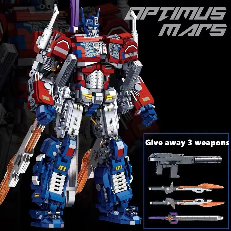 

display Super Robot Transformation mecha Car Classic 2745 PCS model Building Blocks Bricks 772 Birthday Christmas Gift