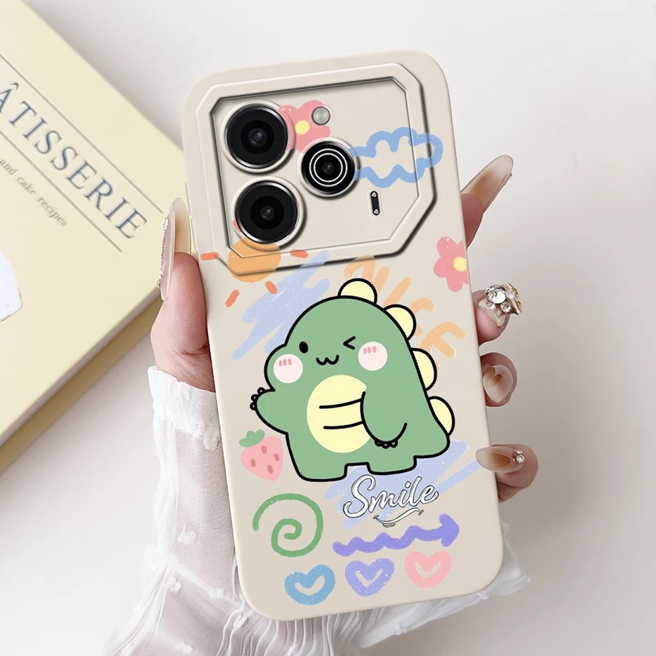 Cute Fashion Painted Soft TPU Phone Case - 6.78'' Cover with Bumper Protection