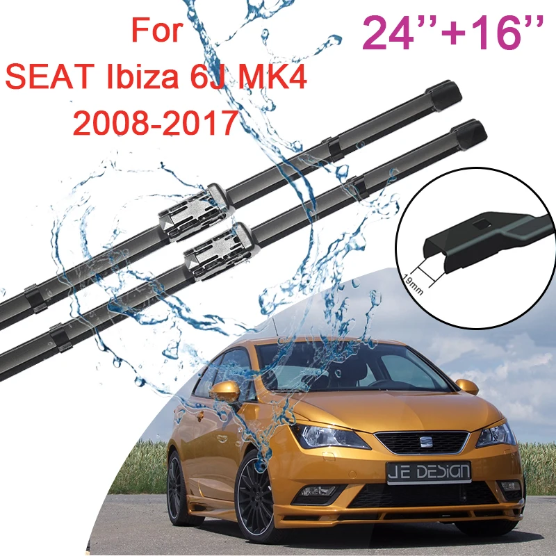 Per Seat Ibiza 6J Mk4 2008 ~ 2017 Paraurti Anteriore Spazzole Tergicristallo Spazzole Finestra Parabrezza Pulizia Cutter Accessori Auto