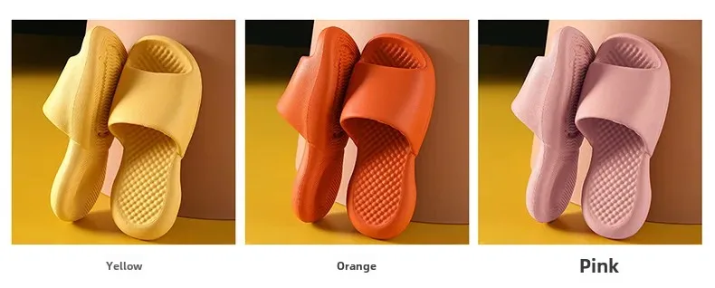 Pantuflas de Verano Eva para Uso Doméstico, Antideslizantes, al por Mayor, para Baño Interior, con Suela Gruesa, Sandalias para Hombre y Mujer, Sensación de Frescura