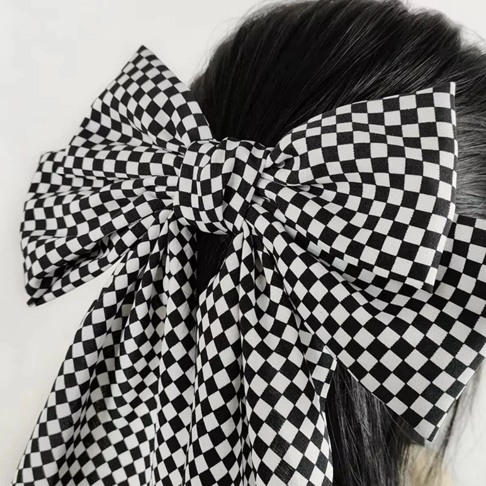 Plaid Bow Retro Fashion Hair Clip - Trendy & Versatile Hair Accessory