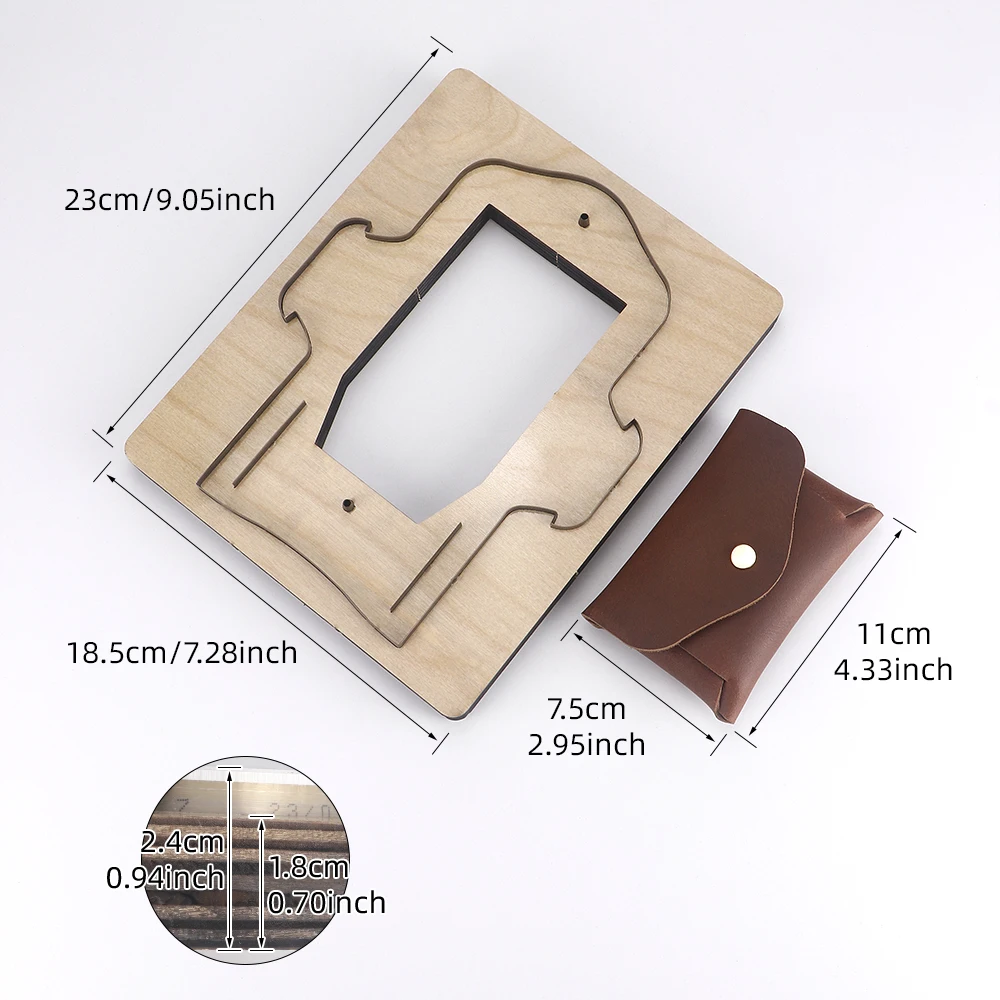 Wallet Coin Bag Leather Cutting Mold DIY Leather Craft Tool Metal Die Cutting Sewing Pattern Card Bag Making Tool leather tool leather working tools leather cutting tool craft cutting tool