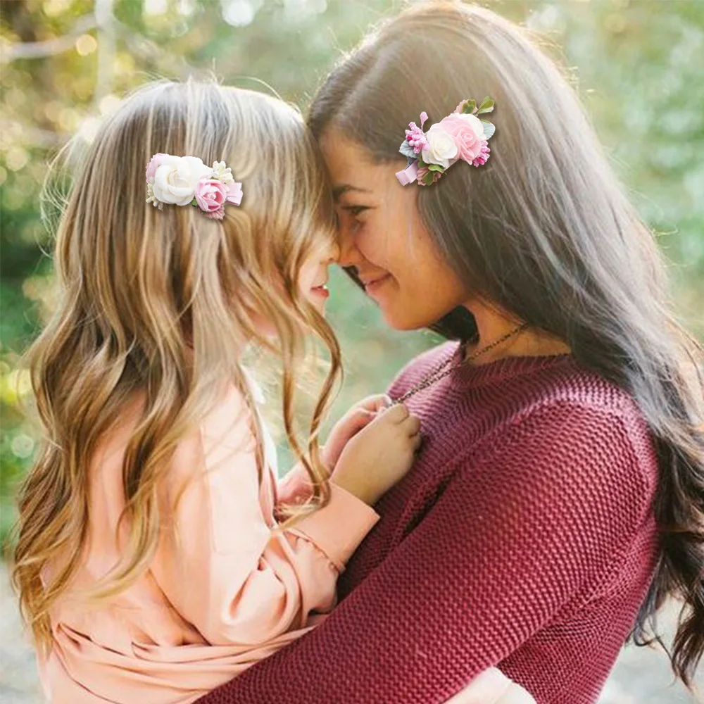 Baby Accessories Princess Flower Hairpins for Baby and Little Girl Imitation Headdress Kids Princess Hair Accessories 3 Pcs Set hair accessories