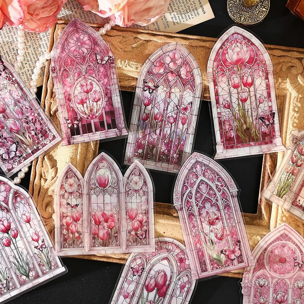 10pcs/pack PET Stickers Vintage Sticker Pack DIY Decor Junk Journal Stickers For Scrapbook Label Diary Album Planner stickers scrapbooking supplies