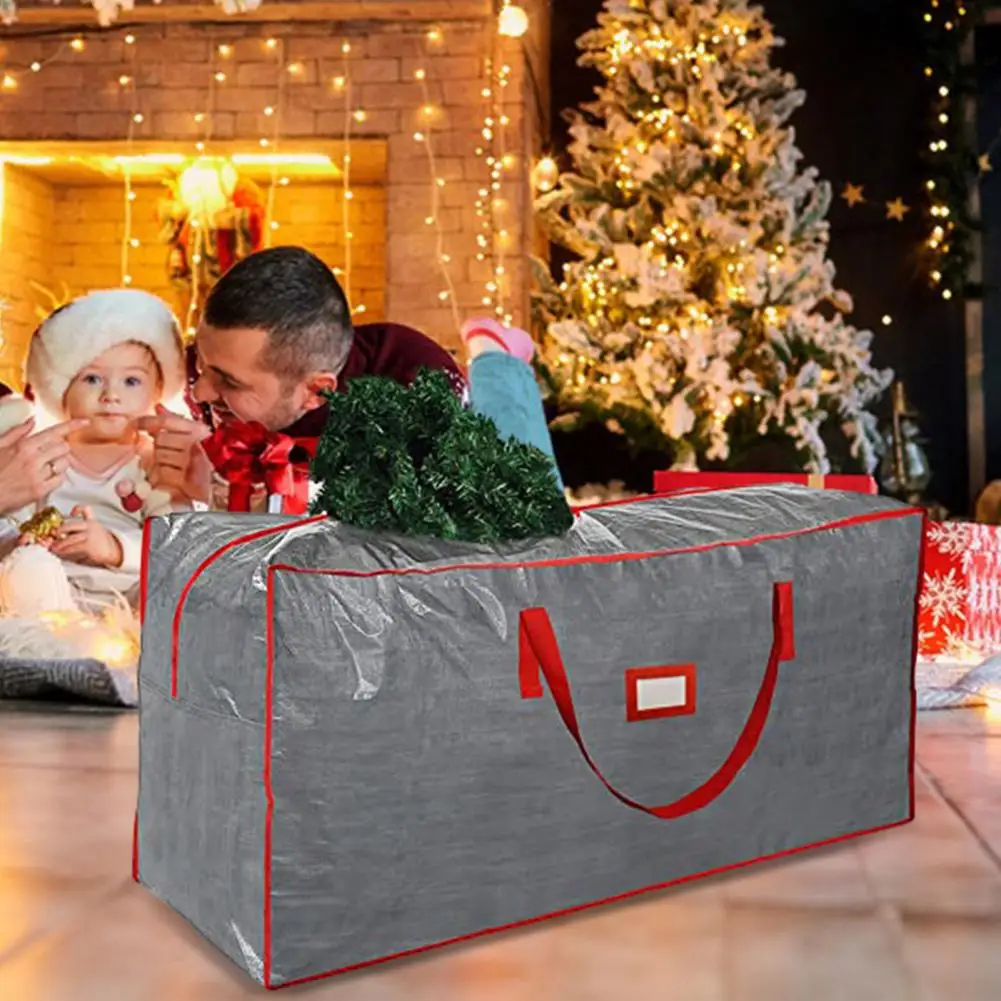 Bolsa de almacenamiento para árbol de Navidad, bolsa duradera y