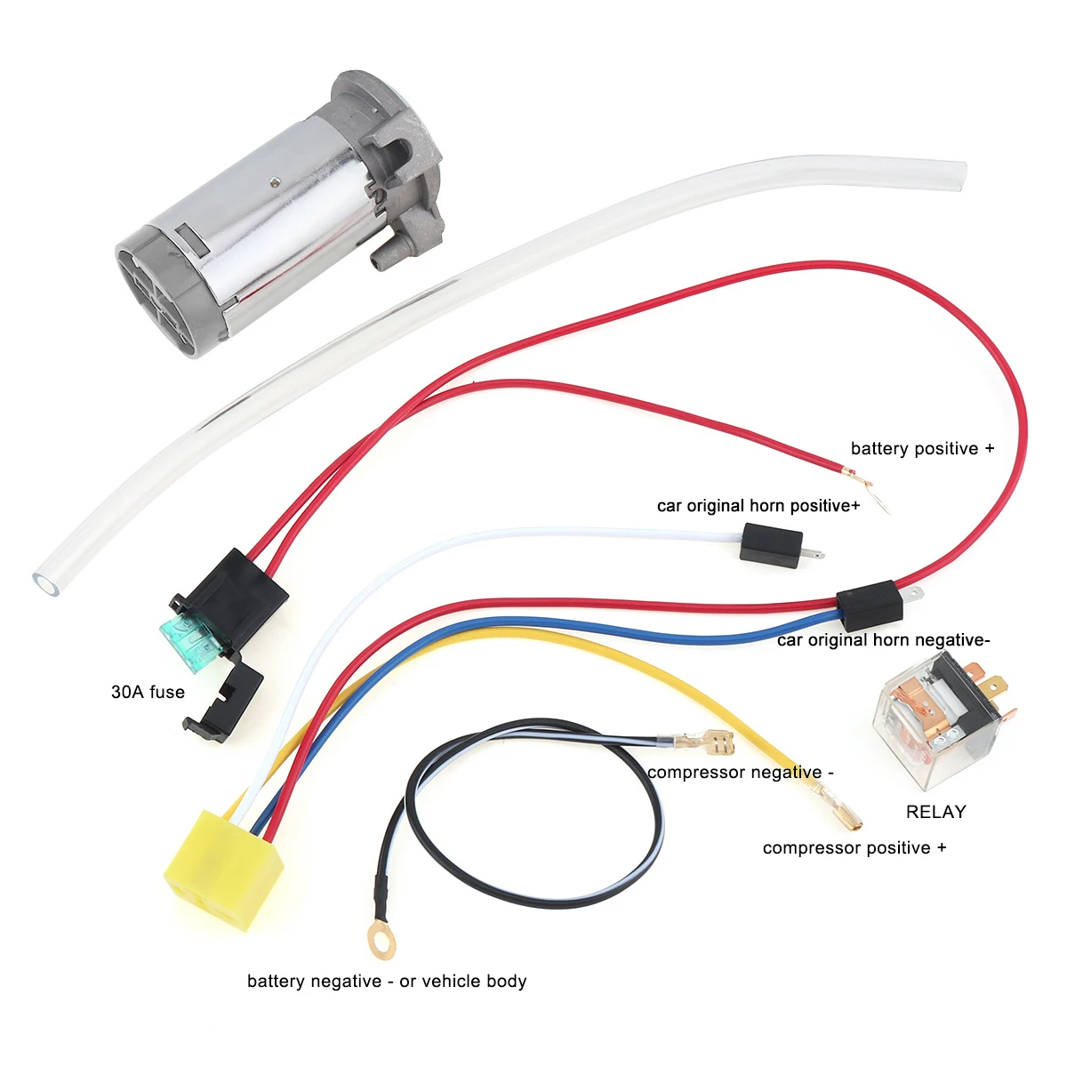 12 / 24V Universal Car Air Horn Pump Loud Car Truck Vehicle Train Motorcycle Siren Horn Multi-tone Claxon Horns Air Compressor