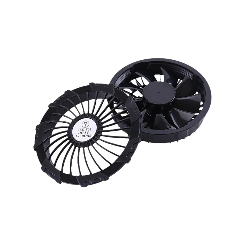 Air-Conditioning Clothing Fan Set DC5V Brushless 3-Speed USB Cable For Outdoor Work/Sports/Fishing/Construction Cooling Down