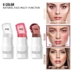 Matte Glitter Face Blusher Stick high gloss Cheek Eye Blush Highlighter Contour Stick Rouge Blush Stick cosmetics Female Makeup 3