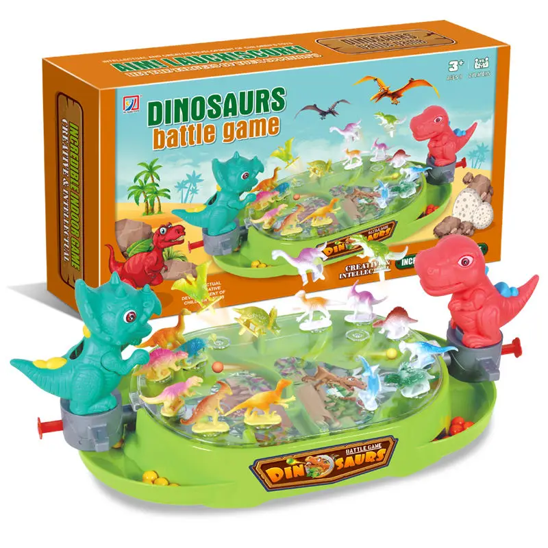 

Kids Dinosaur Board Game Tank Catapult Ball Interactive Competitive Educational Toys Two players interactive juegos de mesa