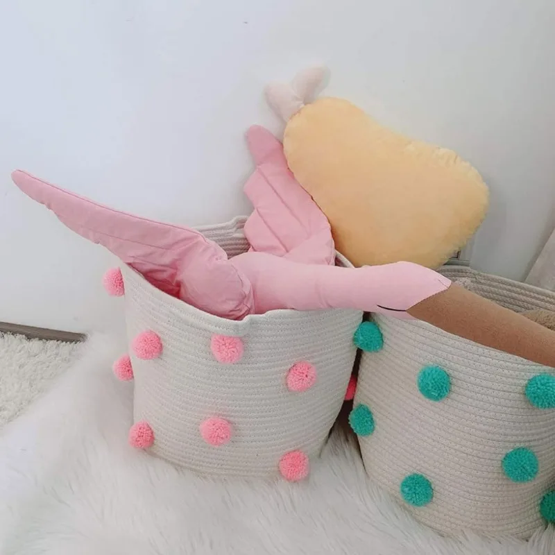 New INS White Swan Hanging Ornament - Nordic-Style Plush Goose Doll, Large Soft Toy for Kids' Room Decoration Creative