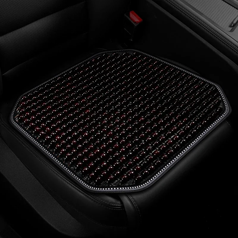Summer Elegant Wooden Beads Seat Cushion,Cool and Breathable Comfortable Multi-occasion Use,Perfect for Car, Office