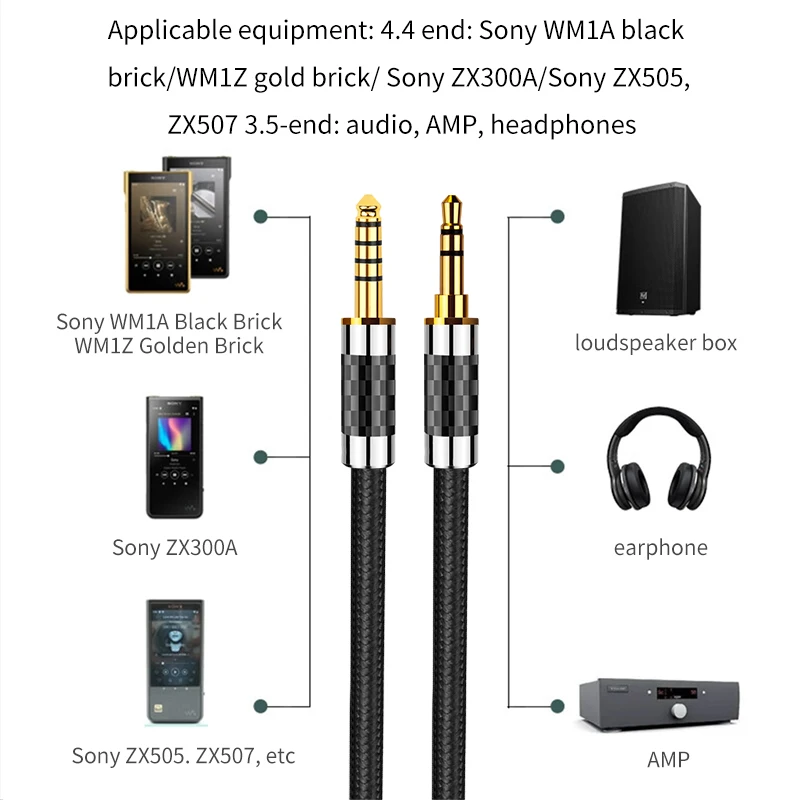 YYTCG Hifi  ̺, ǹ , 4.4mm 뷱 3.5mm aux , 뷱   ̺, -, 4.4mm-3.5mm