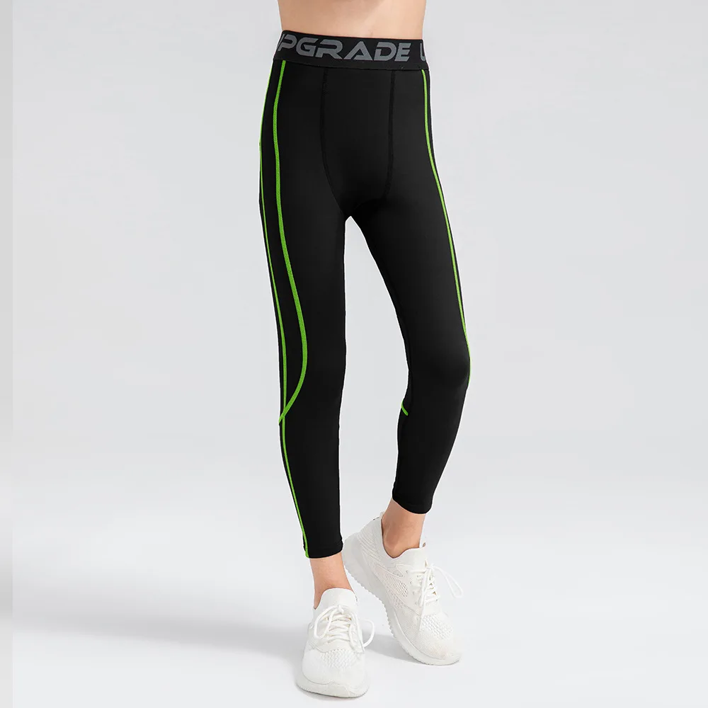 Children Tight Quick Dry Fitness Pants Compression Base Layer Running Leggings Football Training Leggings Sport Tight Trousers kids running tights