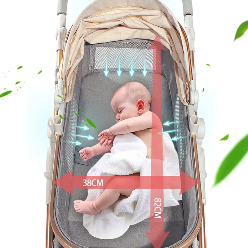 New baby stroller,Stylish Portable Stroller,Luxury Baby stroller Baby carriage High landscape,Portable travel pram newborn