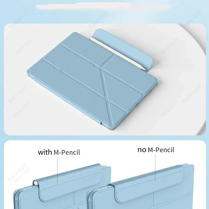 Slim Folio Stand Tablet Cover with Y-Folding Design and Multi-Angle Viewing, Auto Wake/Sleep Function,
