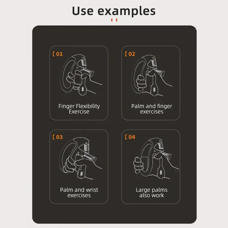 1pc Adjustable Hand Grip Strengthener Finger Gripper for Hand Finger Strength Training Exercise Equipment with Counting Feature