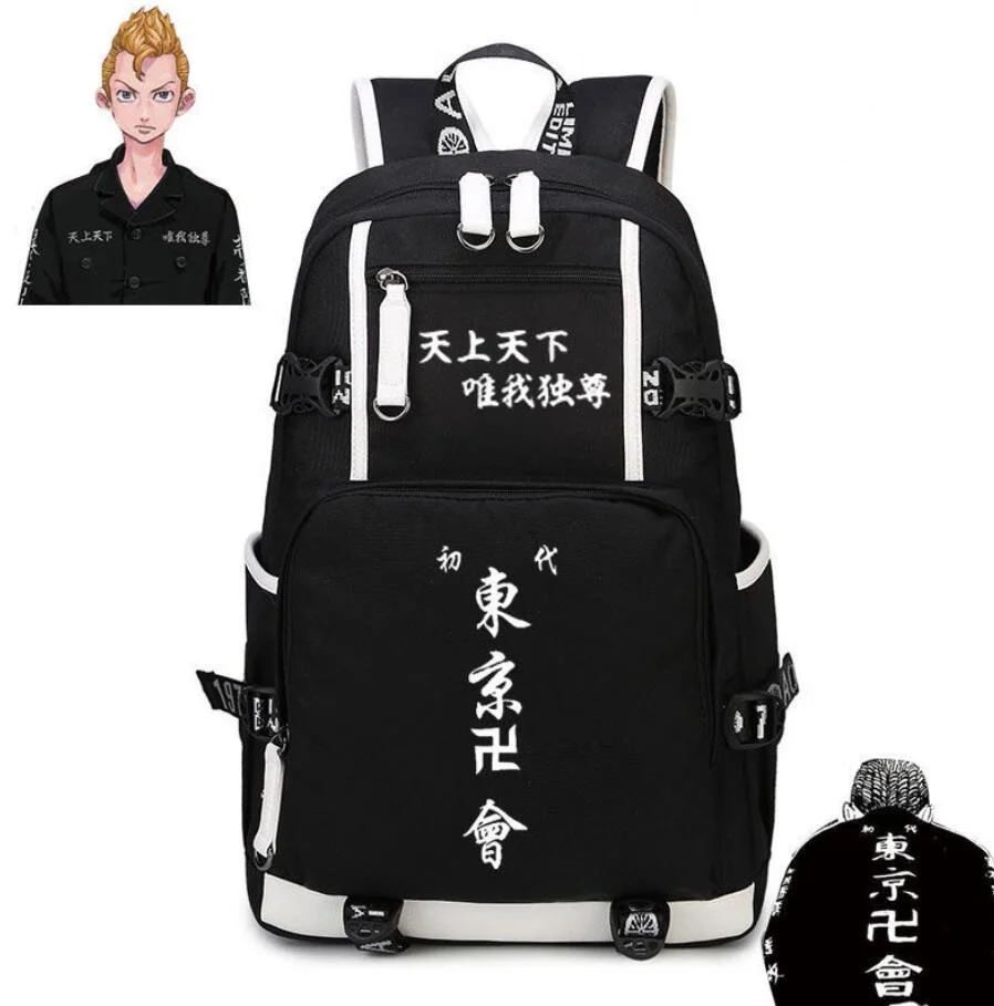 

Рюкзак для косплея Hanagaki Takemichi Ken Ryuguji мужской холщовый школьный портфель для путешествий