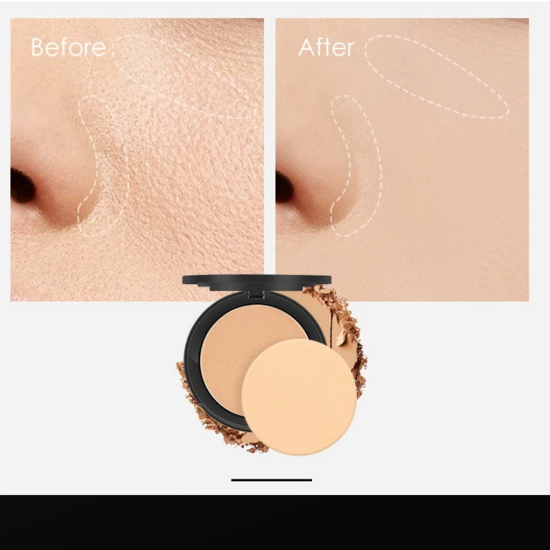 Pressed Powder Foundation Concealer Powder Face Powder Natural Face Powder Mineral Foundations Oil-control Full Coverage Concealer Long Lasting Makeup