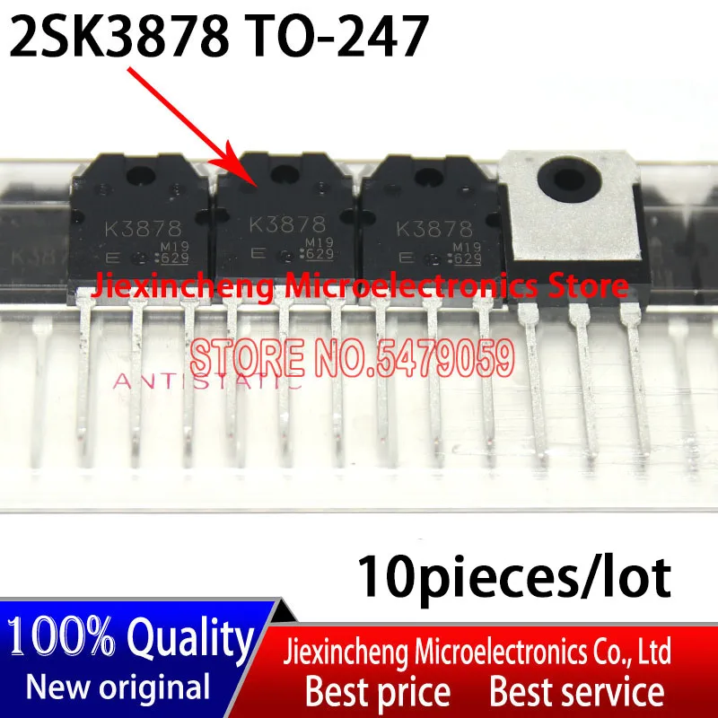 

Новый оригинальный МОП-транзистор 2SK3878 K3878 TO-3P 9A 900 в, 10 шт.