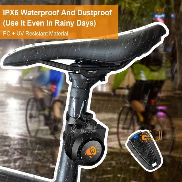 Zexmte Bike Alarm 115dB Wireless Waterproof Bicycle Vibration Alarms USB Charging Remote Control Motorcycle Security Protection 4