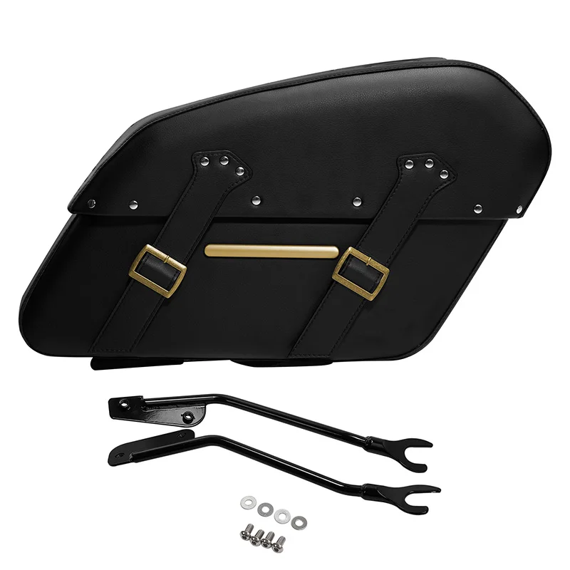 

Motorcycle Black Detachable Saddlebags Bags For Harley Breakout Fat Boy FLFB FLFBS FXBR FXBRS 2018-2023 2019 2020 2021 2022