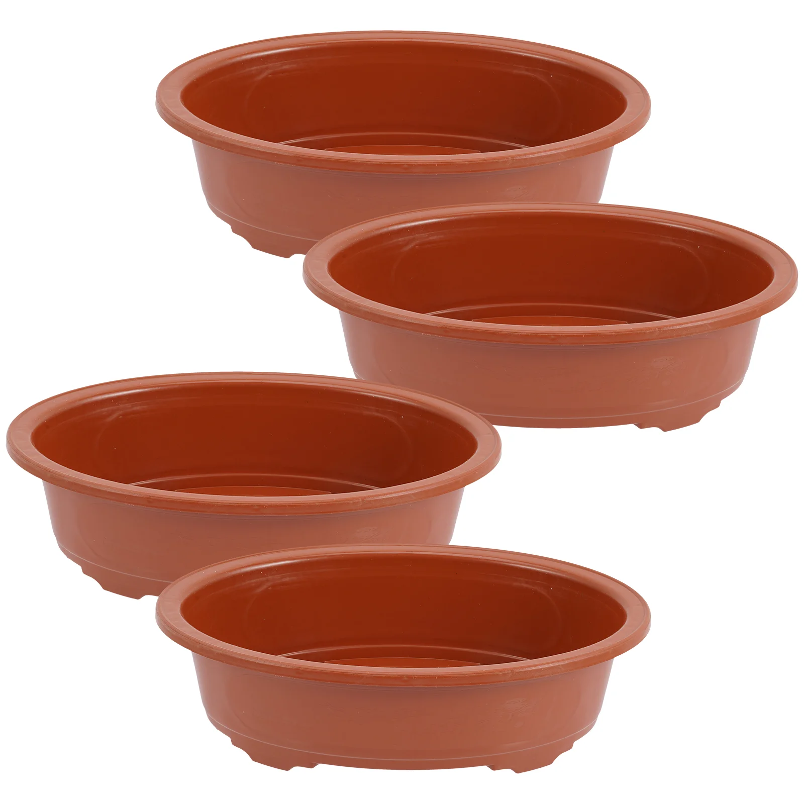 

Plastic Flowerpots Planting Pots Oval Bonsai Planter Pot With Drainage Hole Succulent Pots Planting Pot Bonsai Holder Home