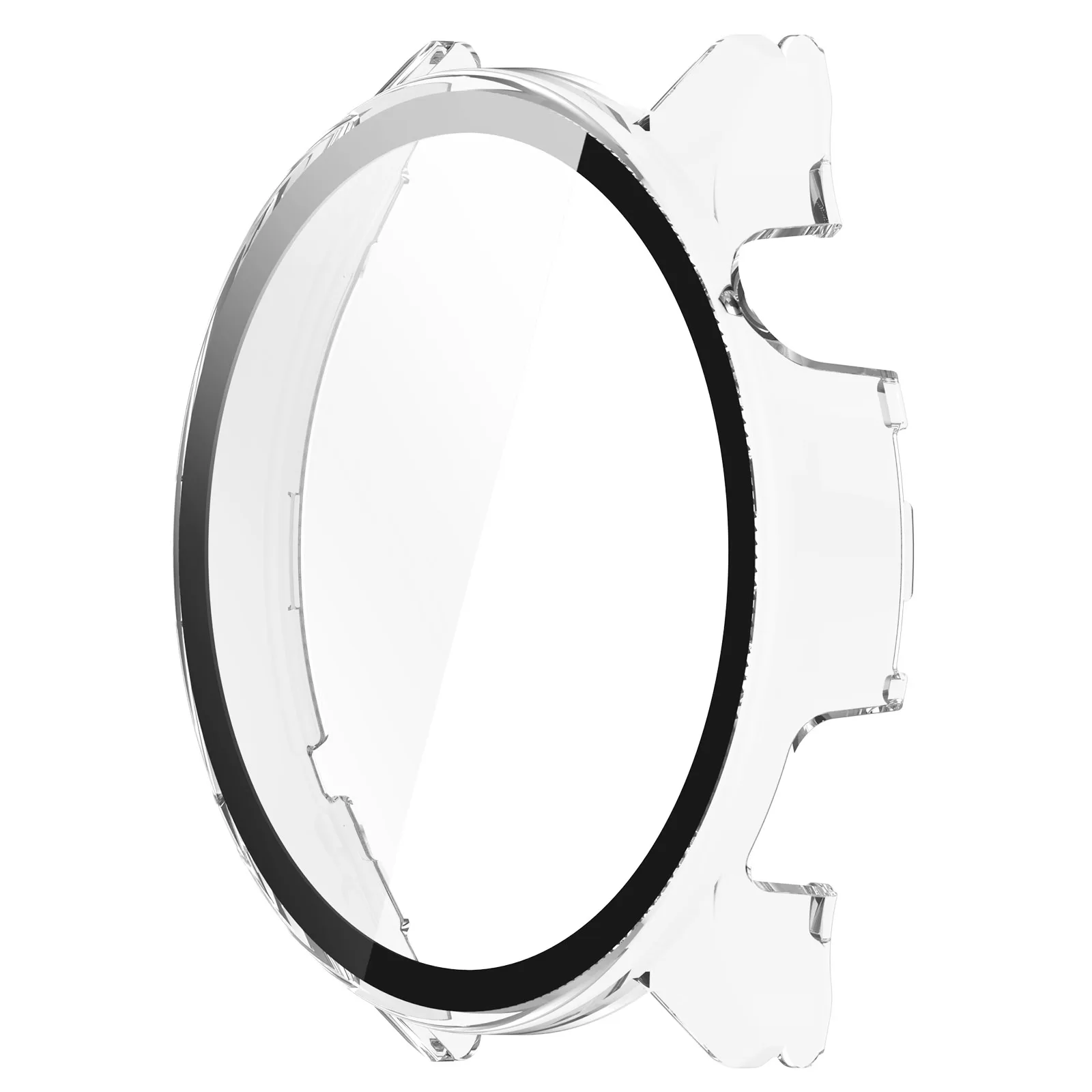 Screen Glass Protector Case for Smartwatches - Durable PC Hard Edge Protective Cover & Bumper Accessory